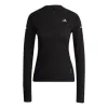 (WMNS) adidas Cooler Long Sleeve Running T-Shirt Asia Sizing 'Black' GK3764 sold by KicksCrew