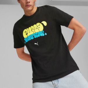 Puma Graphics Graffiti T-Shirts 'Black' 622553-01 sold by KicksCrew