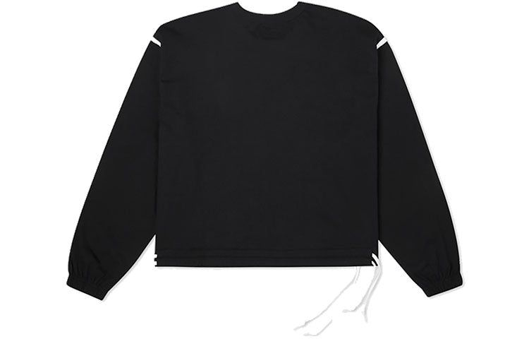(WMNS) Converse Converse Long Sleeve Jersey Crew 'Black' 10022827-A01 sold by KicksCrew product image thumbnail 2