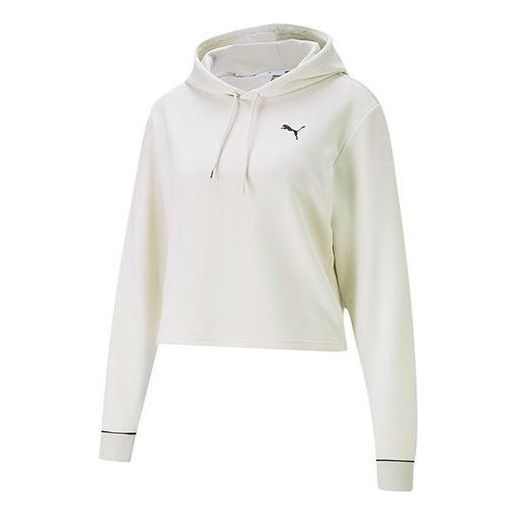 (WMNS) Puma Style Cat Hoodie 'White Black' 587162-05 sold by KicksCrew