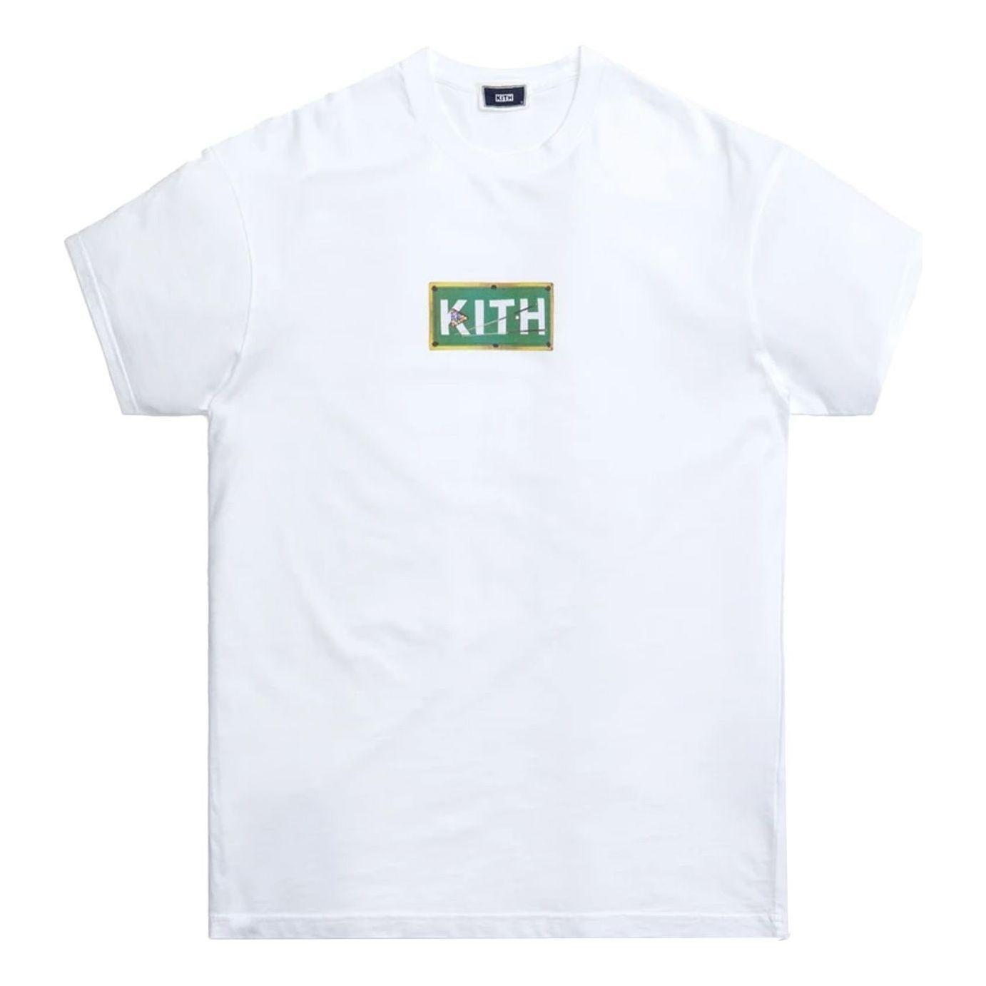 KITH Billiards Classic Logo Tee 'White' KH030075-101 sold by KicksCrew