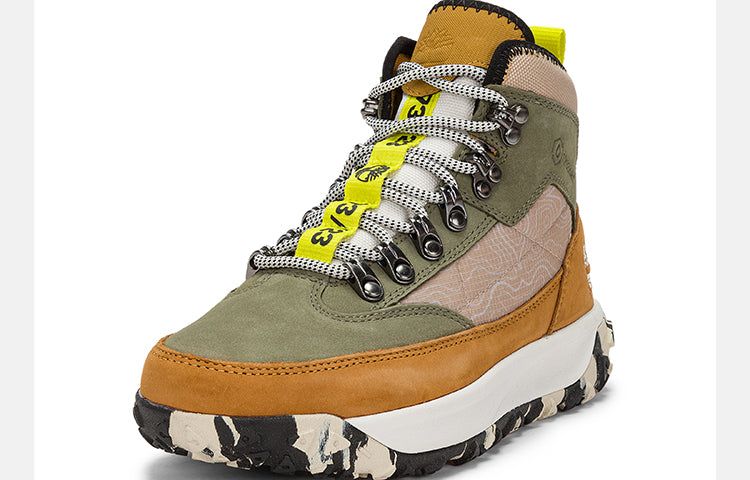 (WMNS) Timberland Greenstride Motion 6 Mid Fabric and Leather Waterproof Hiking Boot 'Olive Green' A5Z4CW sold by KicksCrew product image thumbnail 3