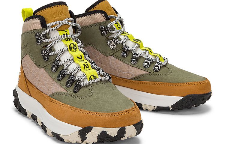 (WMNS) Timberland Greenstride Motion 6 Mid Fabric and Leather Waterproof Hiking Boot 'Olive Green' A5Z4CW sold by KicksCrew product image thumbnail 4