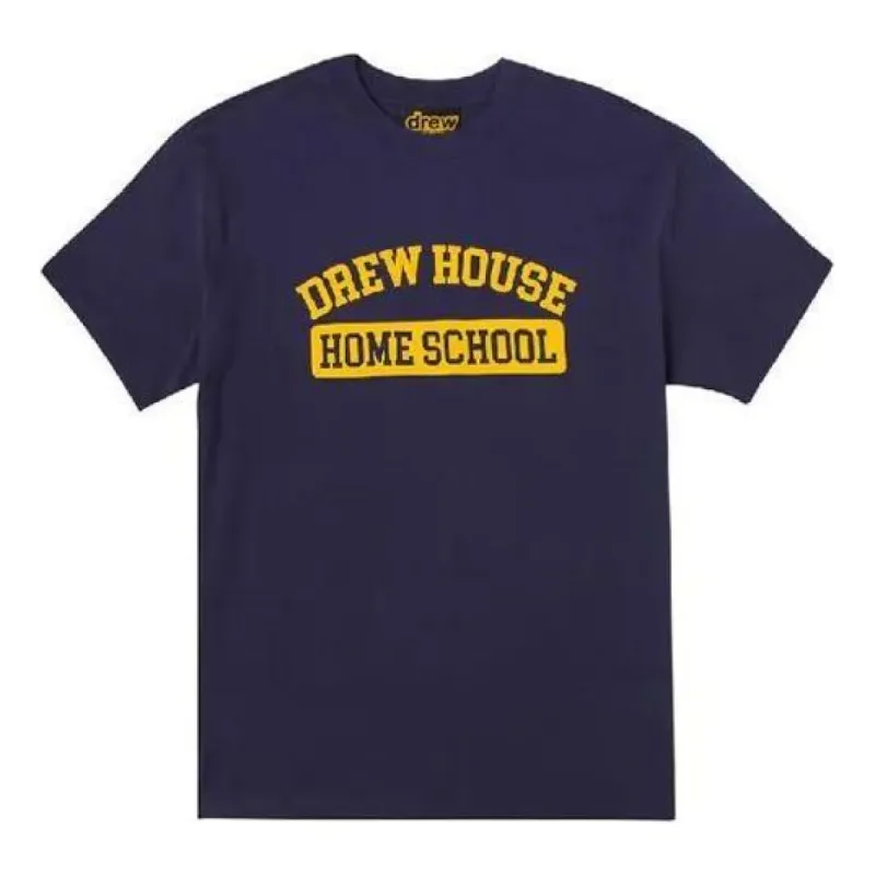 Drew House Homeschool T-shirt 'Navy' DR-SS20-67 sold by KicksCrew