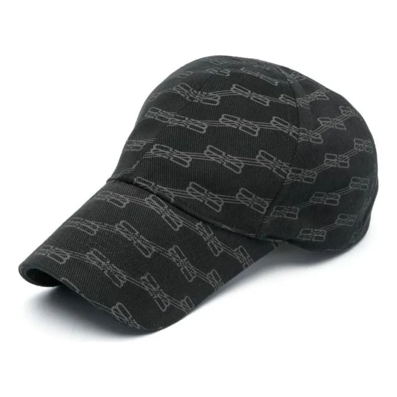 Balenciaga BB Monogram Cap 'Black Grey' 704104410B21062 sold by KicksCrew