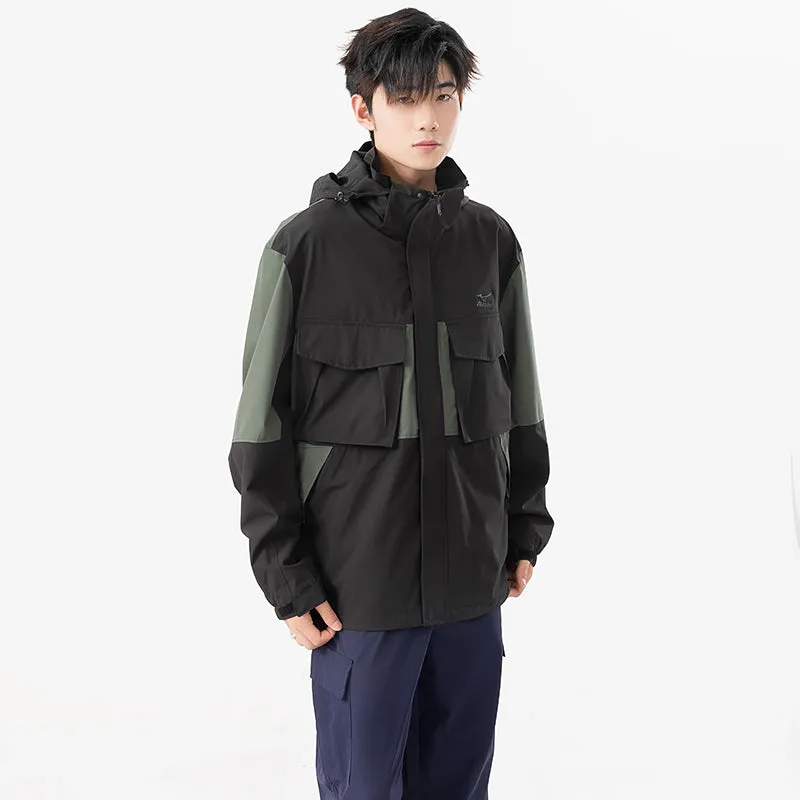 Mizuno Logo Waterproof Jacket 'Black' A2CE3110 sold by KicksCrew product image thumbnail 3