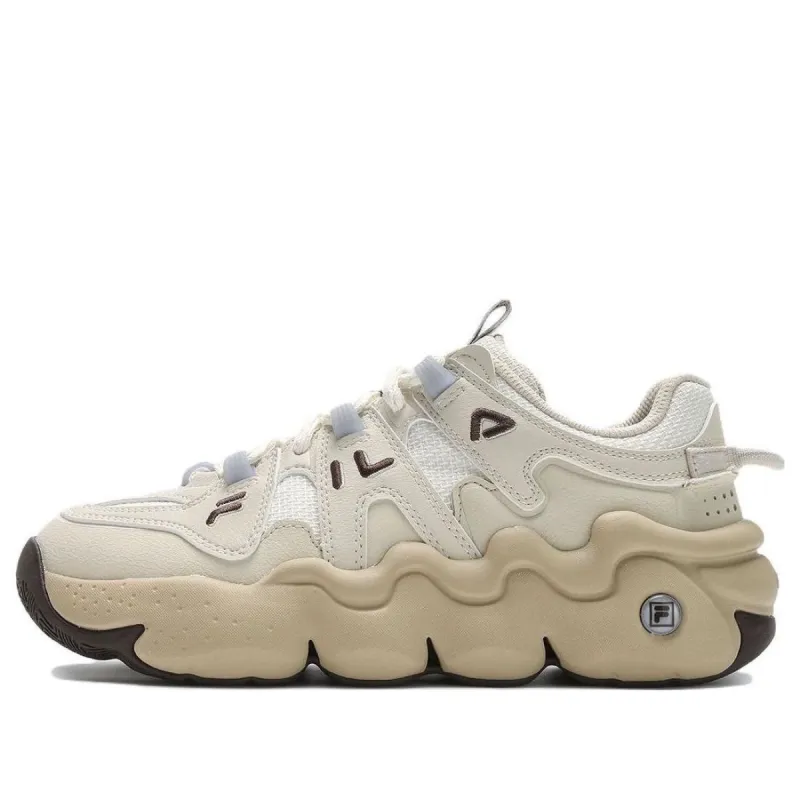 (WMNS) FILA Panini Running Shoes 'White Beige' F12W412111FGW sold by KicksCrew