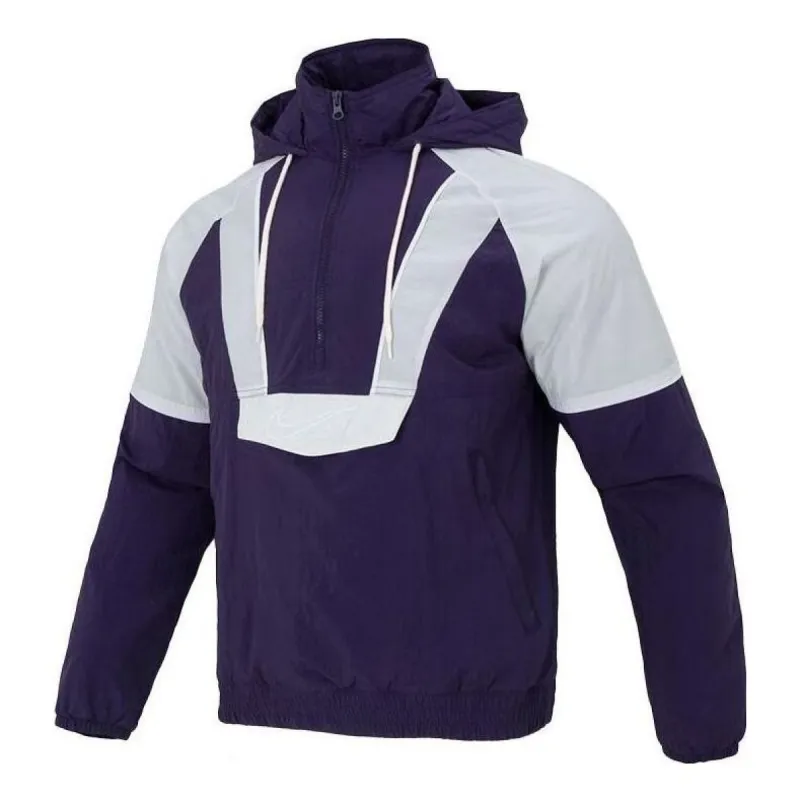 Nike Woven Basketball Jackets 'Purple White' FB7114-555 sold by KicksCrew