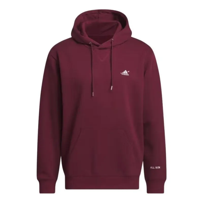 adidas ALL SZN Valentine's Day Hoodie 'Maroon' IW1678 sold by KicksCrew
