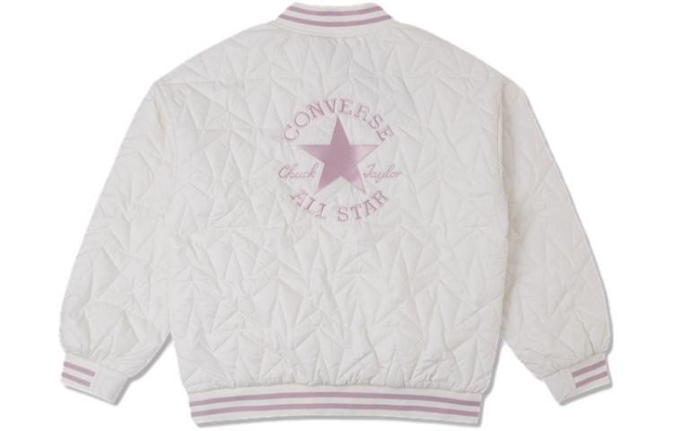 (WMNS) Converse Baseball Padded Jacket 'Egret' 10025223-A01 sold by KicksCrew product image thumbnail 2