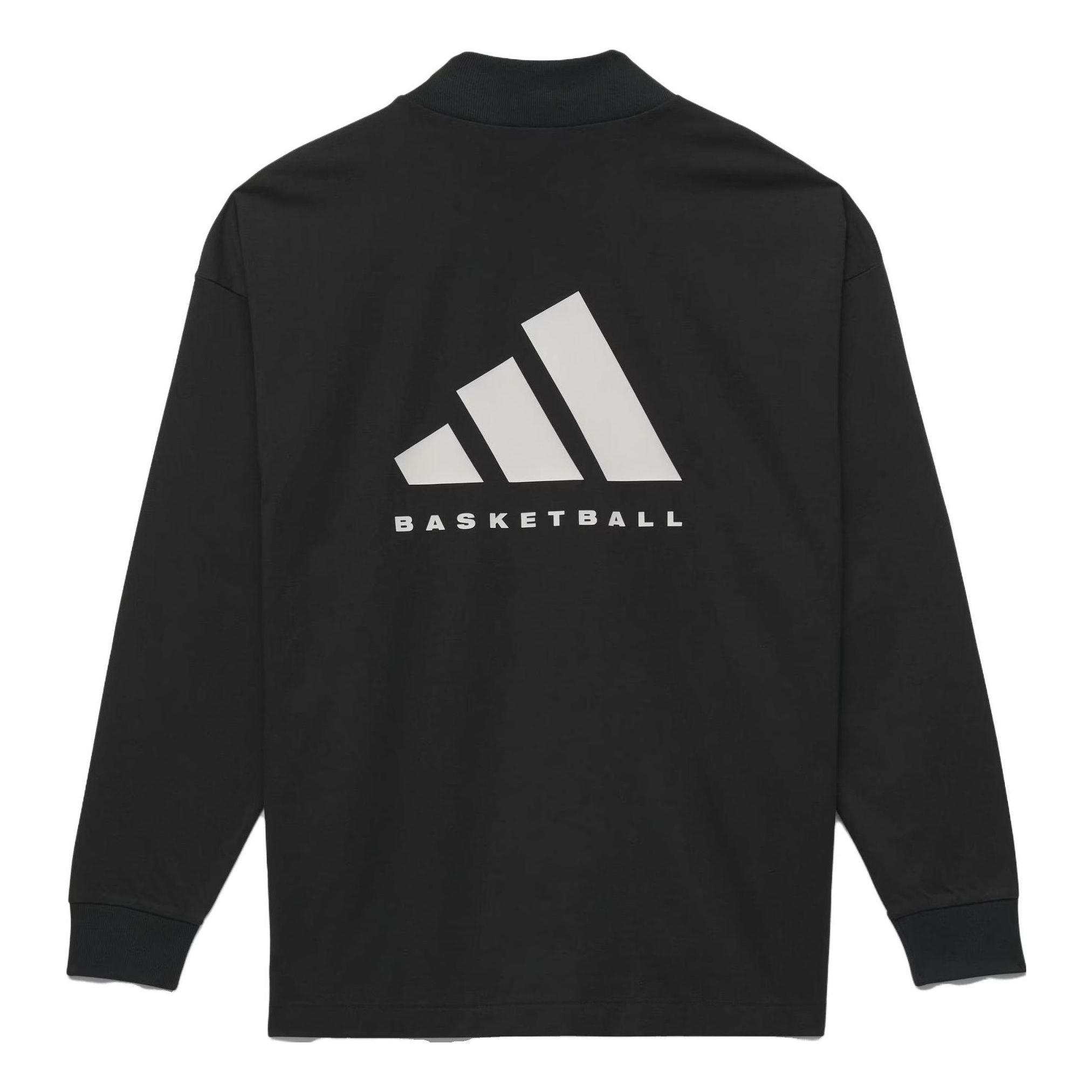 adidas Basketball Long Sleeve Tee 'Black' IR8489 sold by KicksCrew