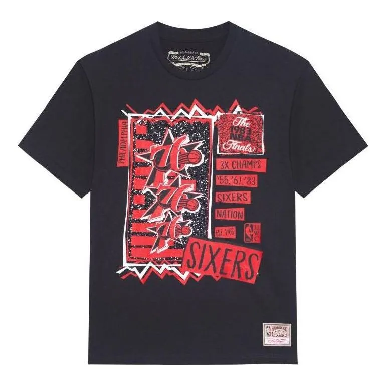 Mitchell & Ness x NBA Philadelphia 76ers T-shirt 'Black' BMTRSH22101-P76BLCK sold by KicksCrew