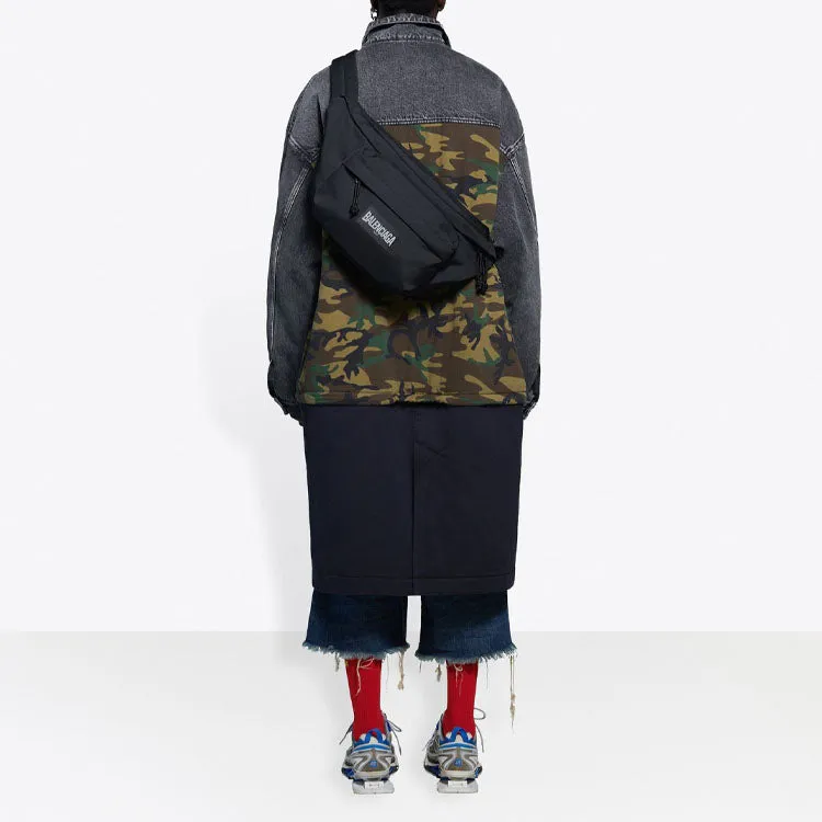 Balenciaga 3 Layered Patchwork Knee Length Car Coat 'Green Blue' 659092TKL142840 sold by KicksCrew product image thumbnail 4
