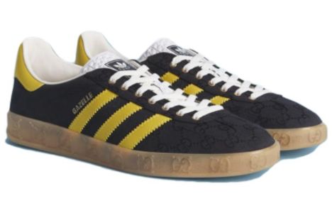adidas originals Gazelle x Gucci 'Black GG Monogram' IE2264 sold by KicksCrew