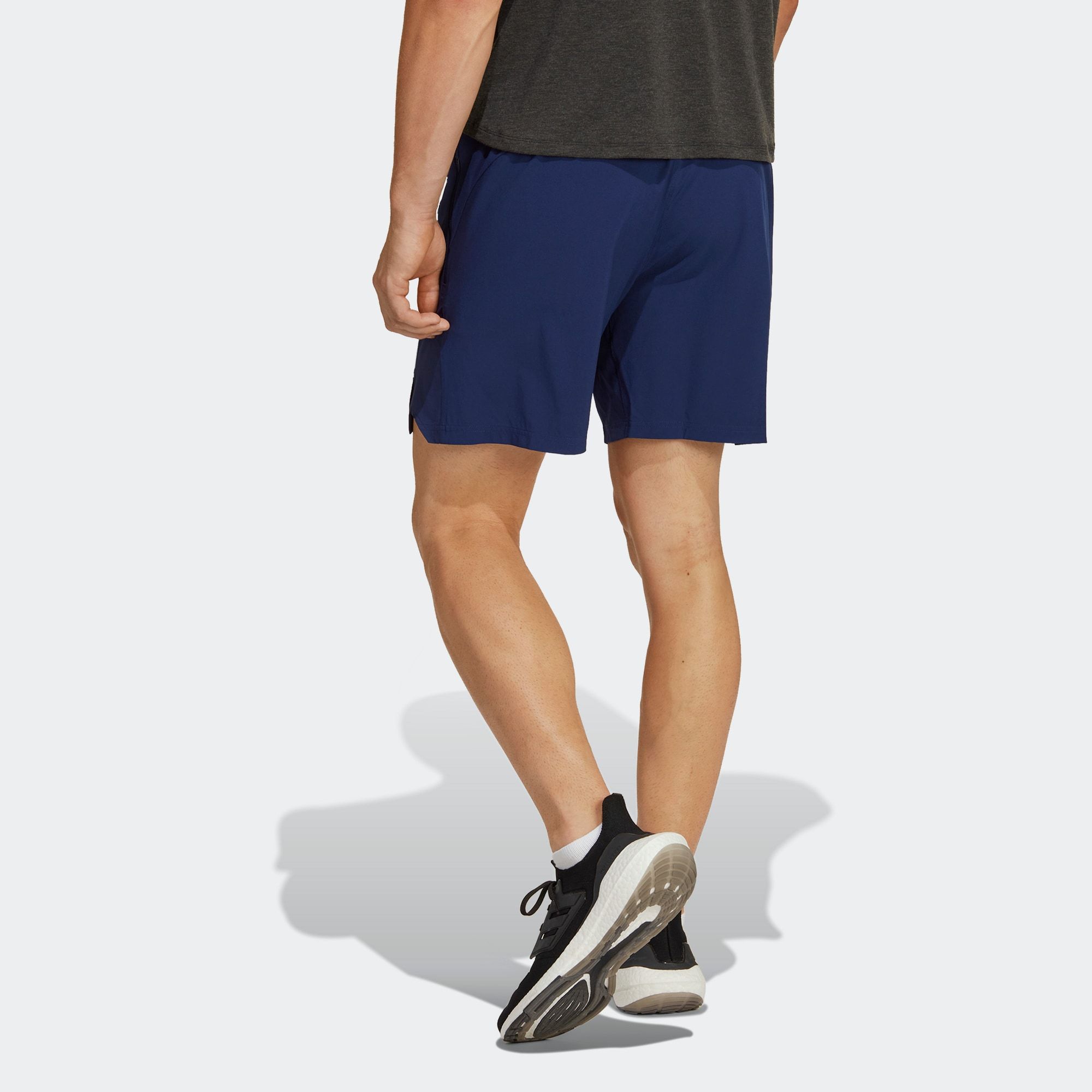 Adidas Workout Teach Not Preach Shorts 'Dark Blue' HS7504 sold by KicksCrew product image thumbnail 3