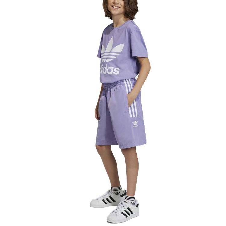(GS) adidas Originals Adicolor Shorts 'Purple' IC6265 sold by KicksCrew product image thumbnail 4