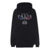 Balenciaga BB Paris Flag Cotton Hoodie 'Black' 570811TGV681000 sold by KicksCrew