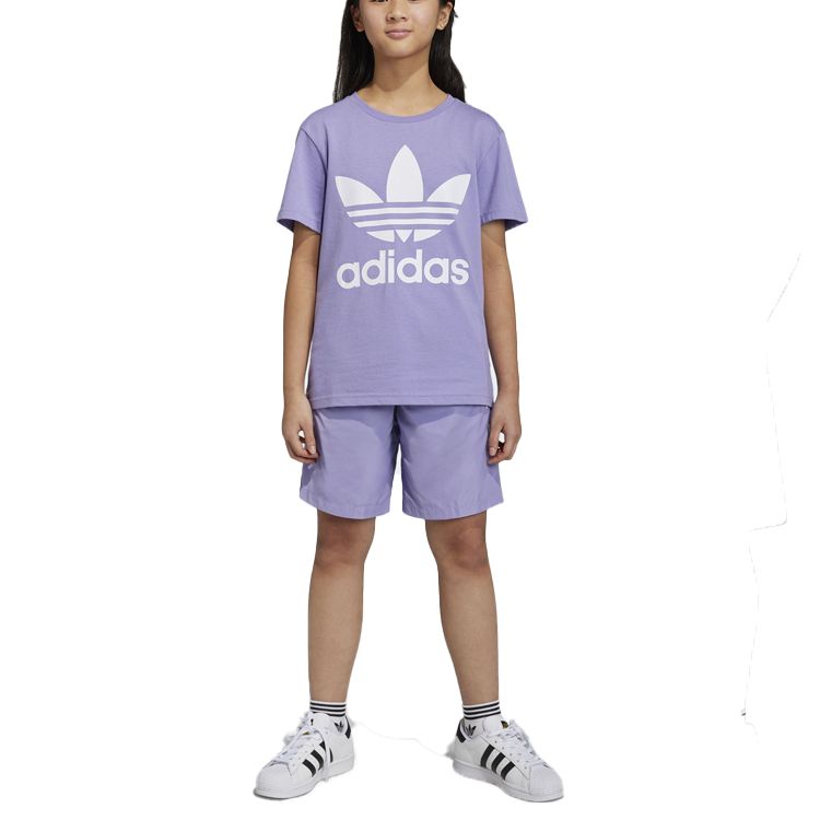 (GS) adidas Originals Adicolor Shorts 'Purple' IC6265 sold by KicksCrew product image thumbnail 3