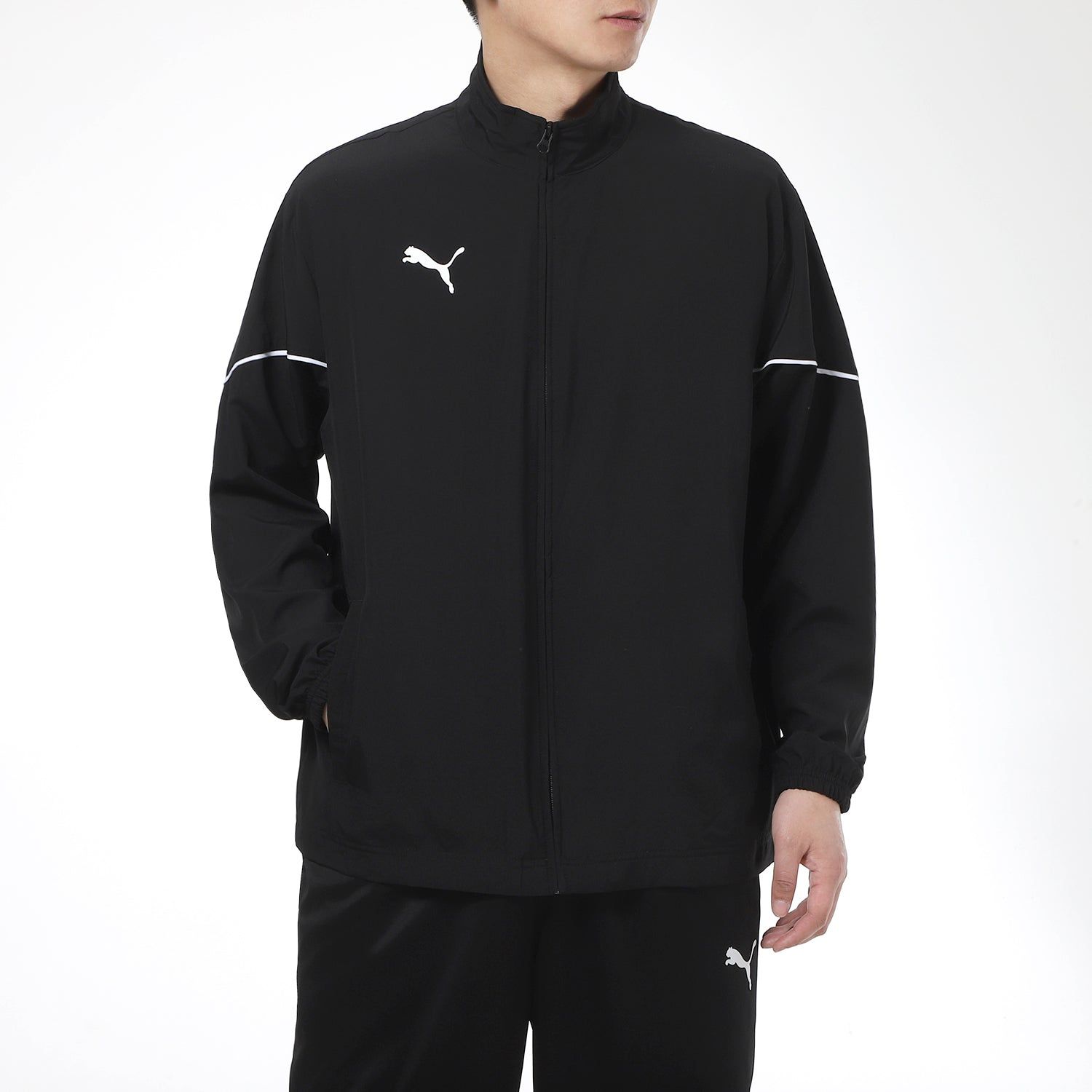 Puma Team Rise Sideline Jacket 'Black' 657326-03 sold by KicksCrew product image thumbnail 3