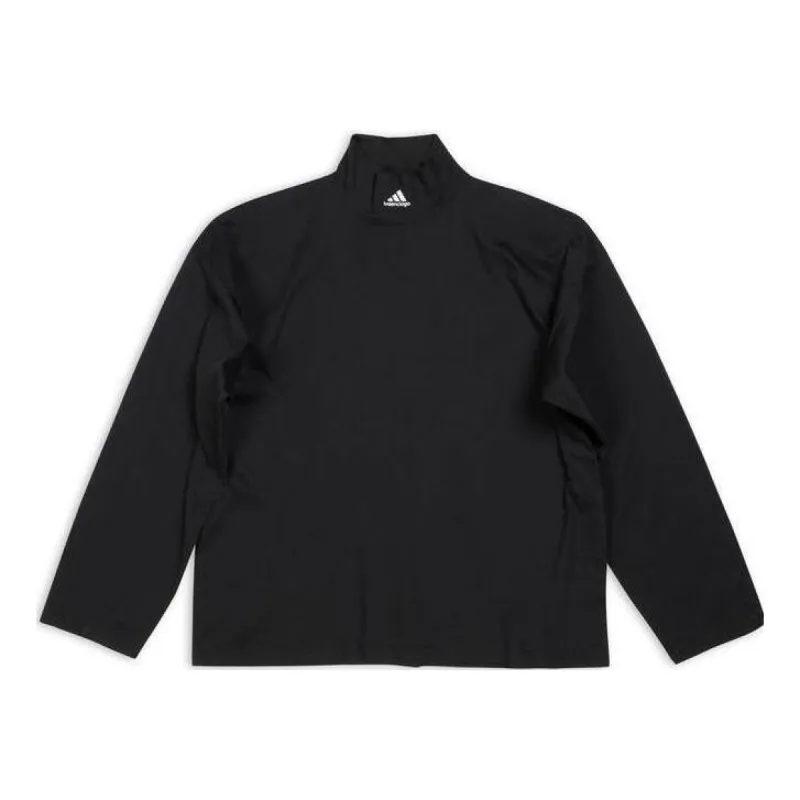 Balenciaga x adidas High Neck Long Sleeve T-shirt 'Black' 724591TNVP81070 sold by KicksCrew