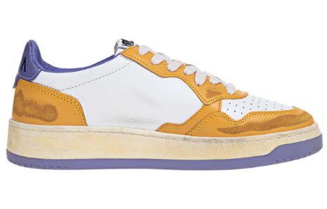 (WMNS) Autry Medalist Low Super Vintage Sneakers 'White Purple Yellow' AVLW-CL03 sold by KicksCrew