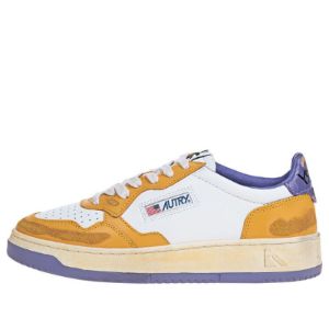 (WMNS) Autry Medalist Low Super Vintage Sneakers 'White Purple Yellow' AVLW-CL03 sold by KicksCrew
