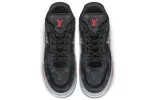 LOUIS VUITTON Trainer Sneakers 'Black Monogram Red' 1A8AAA sold by KicksCrew
