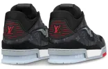 LOUIS VUITTON Trainer Sneakers 'Black Monogram Red' 1A8AAA sold by KicksCrew