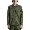 STONE ISLAND Overshirt 'Olive' 7715101WN-V0158 sold by KicksCrew