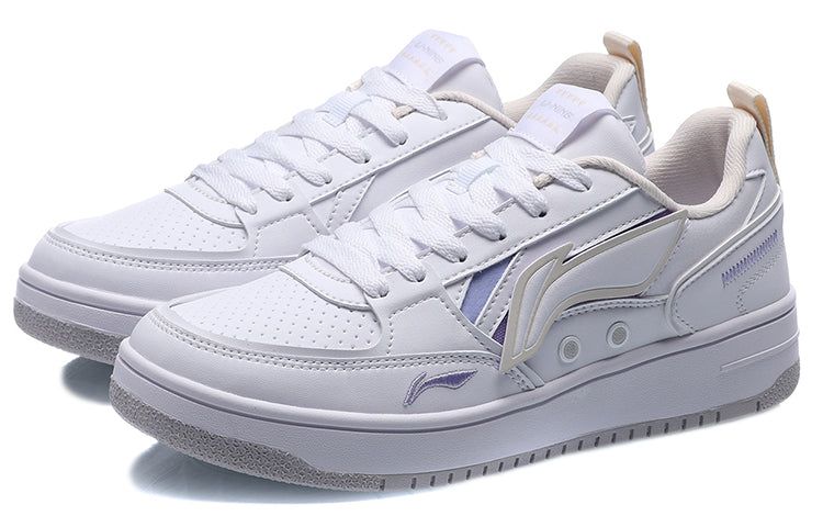 (WMNS) Li-Ning Lifestyle Skate Shoes 'White Purple' AGCQ544-2 sold by KicksCrew product image thumbnail 3