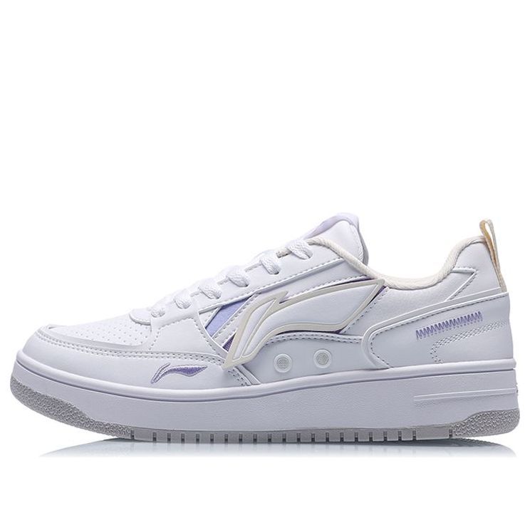 (WMNS) Li-Ning Lifestyle Skate Shoes 'White Purple' AGCQ544-2 sold by KicksCrew