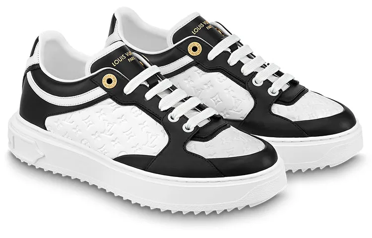 (WMNS) LOUIS VUITTON Time Out Sneakers 'White Mini monogram Black' 1ABUSJ sold by KicksCrew product image thumbnail 2