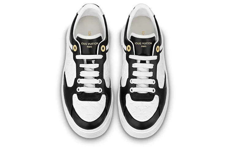 (WMNS) LOUIS VUITTON Time Out Sneakers 'White Mini monogram Black' 1ABUSJ sold by KicksCrew product image thumbnail 3