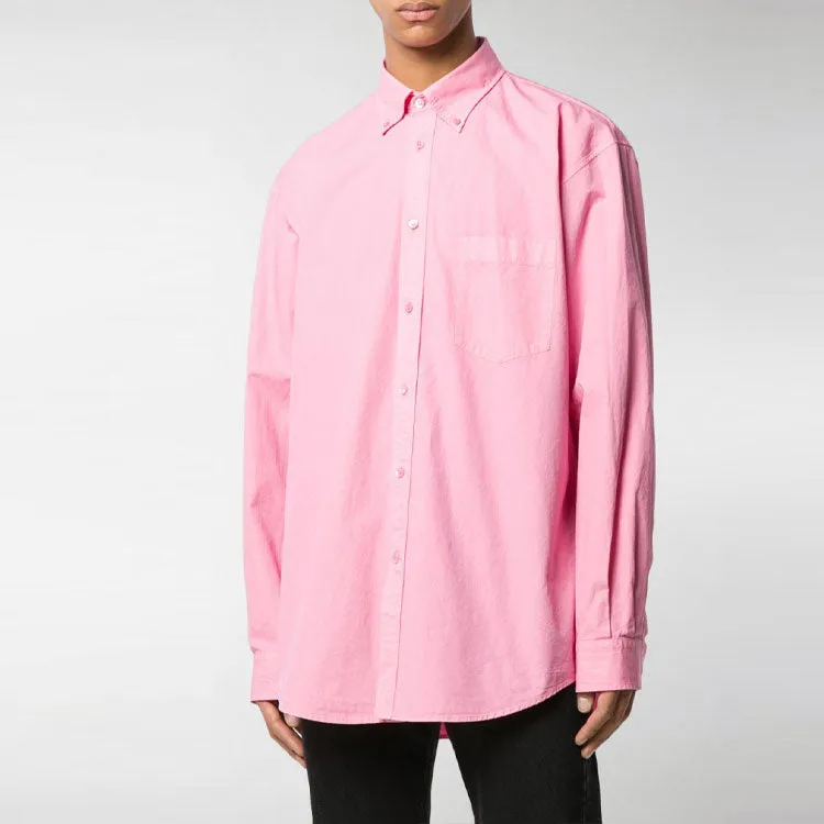 Balenciaga Back Logo Cotton Poplin Shirt 'Pink' 556878TEM095630 sold by KicksCrew product image thumbnail 3