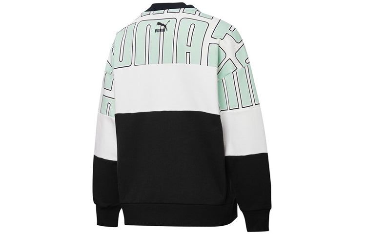 (WMNS) Puma Colourblock Aop Sweatshirt 'Black Green White' 598241-32 sold by KicksCrew product image thumbnail 3