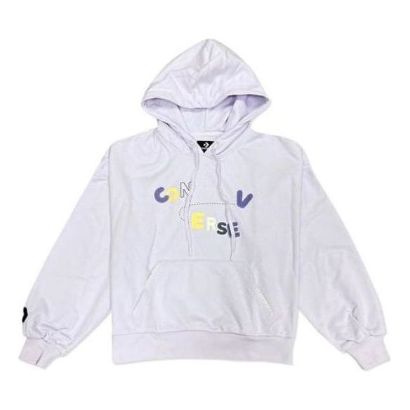 (WMNS) Converse Chain Stitch Hoodie 'Light Purple' 10025515-A02 sold by KicksCrew