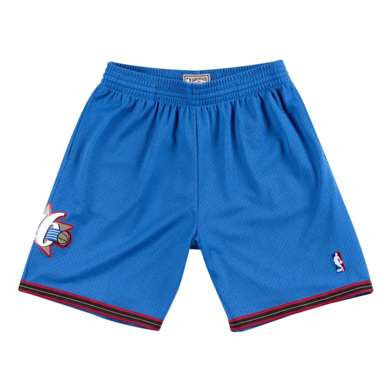 Mitchell & Ness x NBA Philadelphia 76ers 1999-00 Swingman Shorts 'Blue' SMSHGS18034-P76ROYA99 sold by KicksCrew