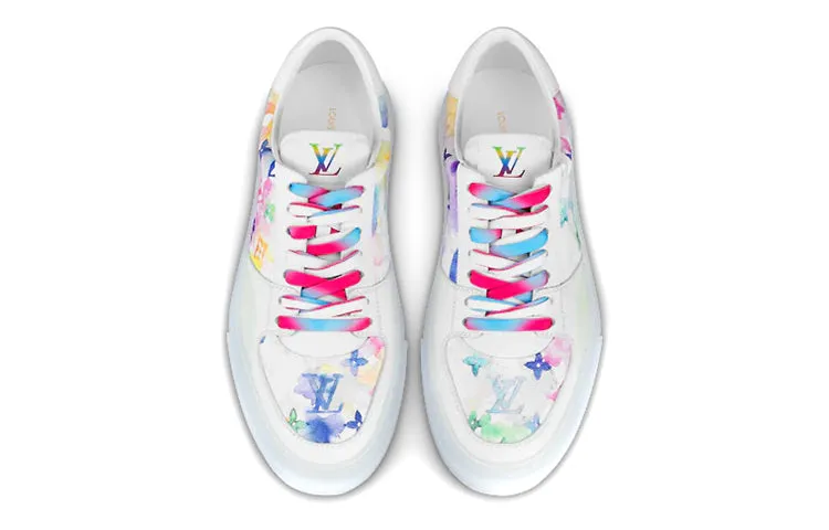 LOUIS VUITTON Ollie Sneakers 'White with Colorful Monogram' 1A8SGT sold by KicksCrew product image thumbnail 3