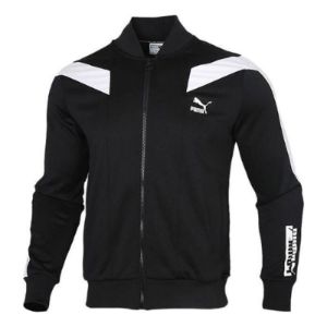 Puma Iconic T7 Track Jacket 'Black White' 599220-01 sold by KicksCrew