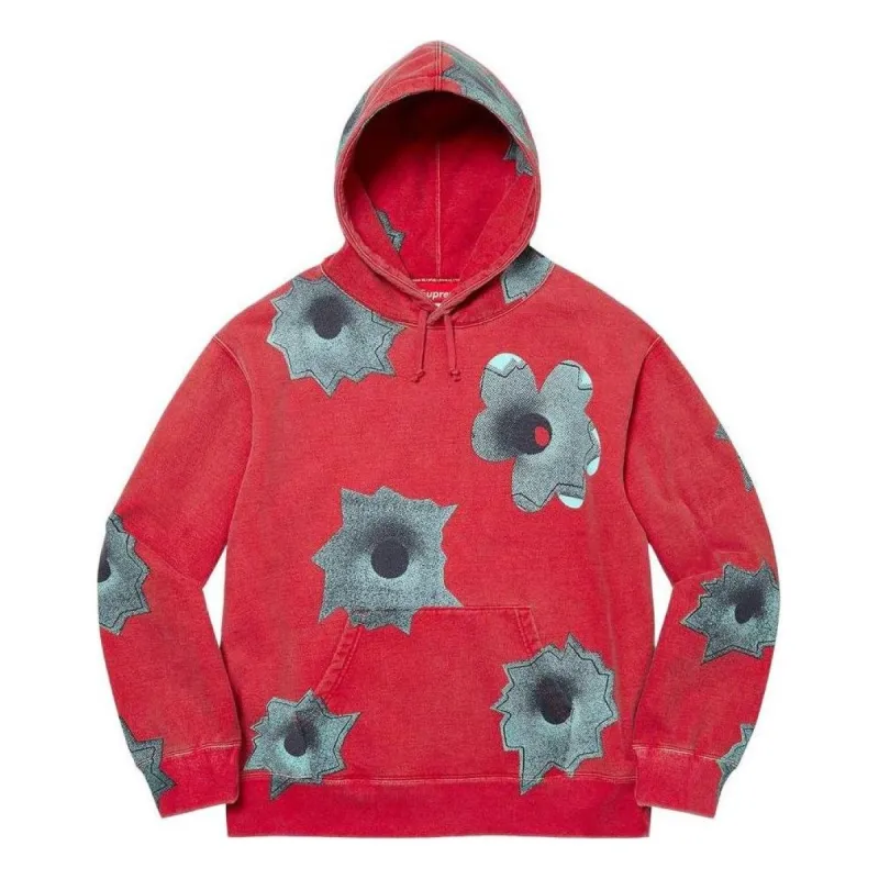 Supreme Nate Lowman Hooded Sweatshirt 'Red Grey' SUP-SS22-175 sold by KicksCrew
