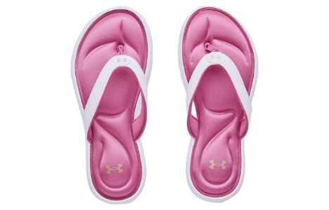 (WMNS) Under Armour Marbella 7 Sandal 'White Planet Pink' 3022723-106 sold by KicksCrew