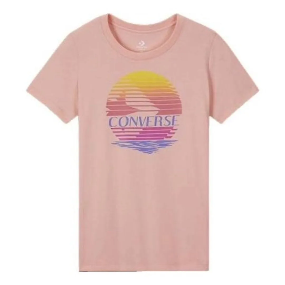 (WMNS) Converse Icon Remix Classic T-Shirt 'Pink Yellow' 10017094-A05 sold by KicksCrew