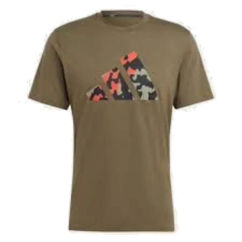 adidas Train Essentials Seasonal Logo Training T-Shirt Asia Sizing 'Olive Green' IB8257 sold by KicksCrew