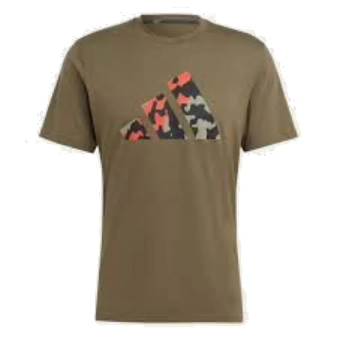 adidas Train Essentials Seasonal Logo Training T-Shirt Asia Sizing 'Olive Green' IB8257 sold by KicksCrew