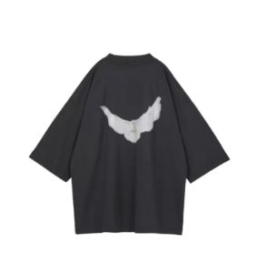 YEEZY Gap x Balenciaga Dove 3/4 Sleeve Tee 'Dark Grey' YEEZY-SS22-072 sold by KicksCrew