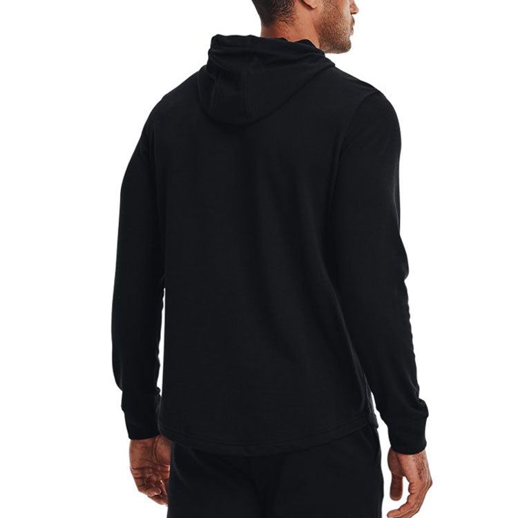 Under Armour Rival Terry Logo Hoodie 'Black' 1370390-001 sold by KicksCrew product image thumbnail 5