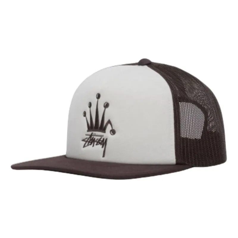 Stussy Crown Stock Trucker Cap 'Brown' 1311056 sold by KicksCrew