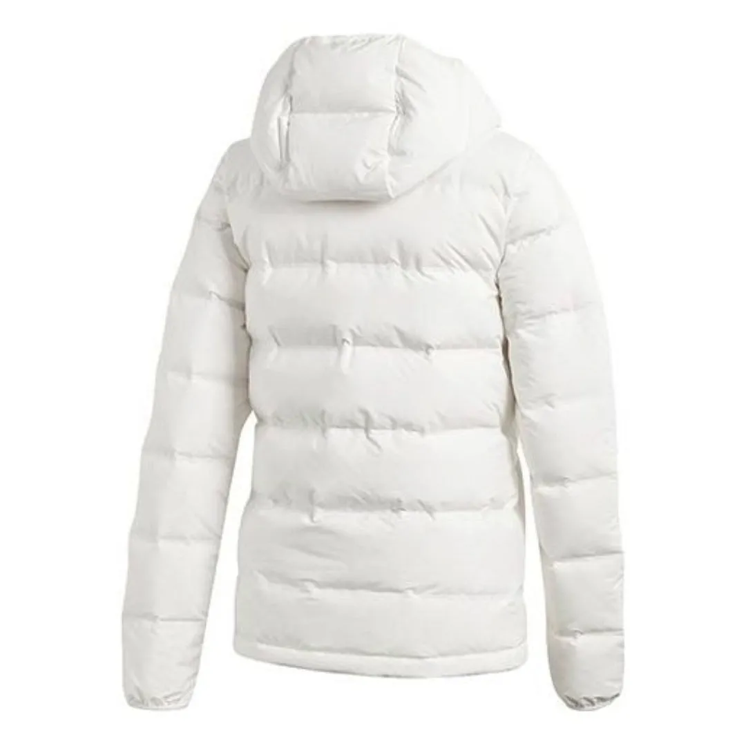 (WMNS) adidas Helionic Hooded Jacket 'White' BQ1927 sold by KicksCrew product image thumbnail 2