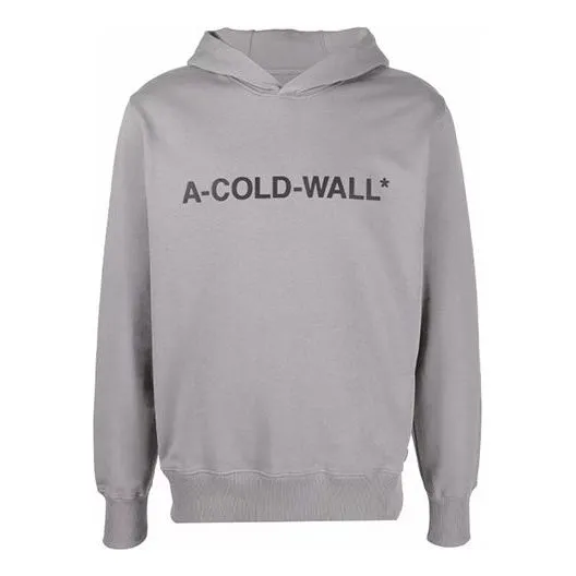 A-COLD-WALL* Logo Popover Hoodie 'Grey' ACWMW057-SLGR sold by KicksCrew
