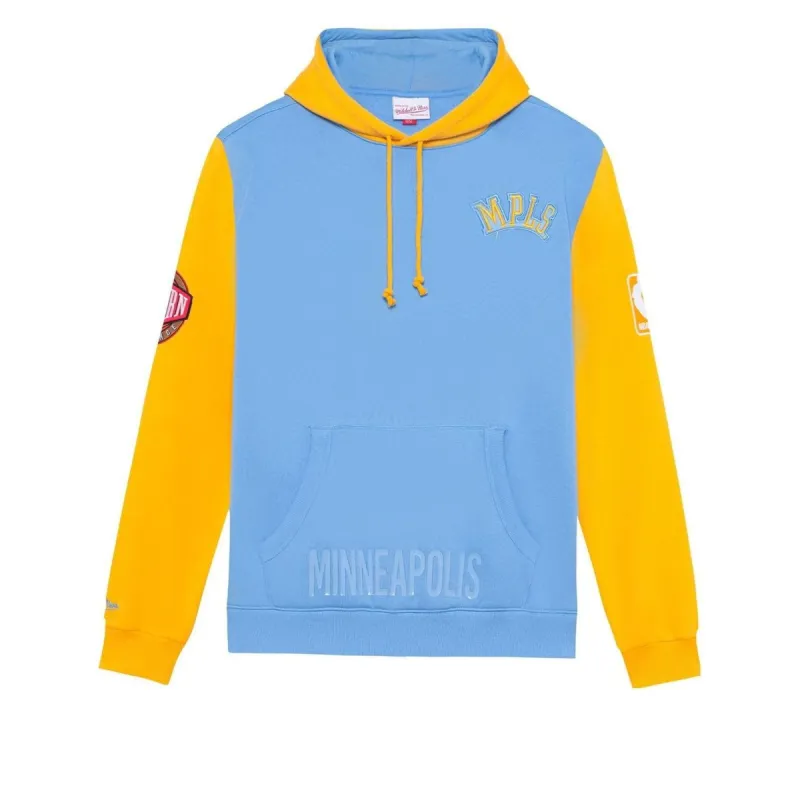 Mitchell & Ness x NBA HWC Night Fleece Hoodie 'Minneapolis Lakers' FPHD5378-MLAYYPPPLTBL sold by KicksCrew